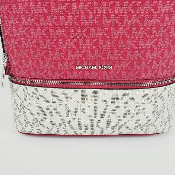 Michael Kors Rhea Medium Color-Block Signature Logo Backpack main image 10
